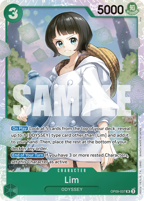 Lim [Alternate Art] JP OP09-037 One Piece Card Game
