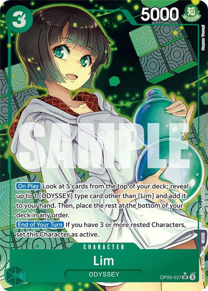 Lim [Alternate Art] OP09-037 One Piece Card Game