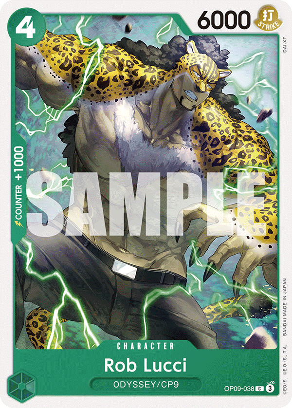 Rob Lucci OP09-038 One Piece Card Game
