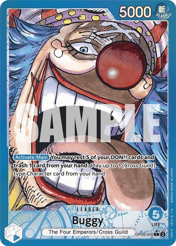 Buggy [Alternate Art] OP09-042 One Piece Card Game