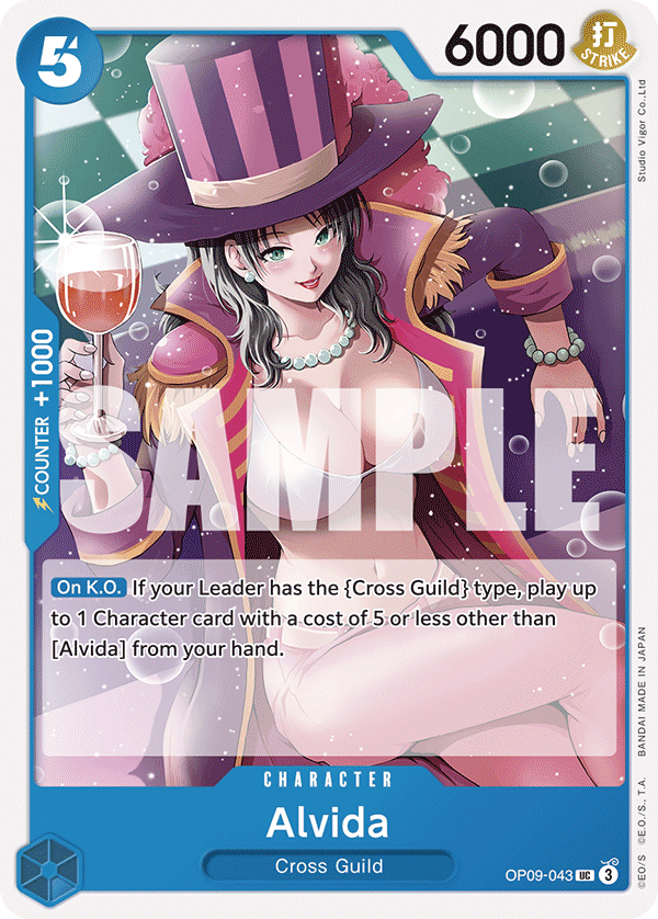 Alvida OP09-043 One Piece Card Game