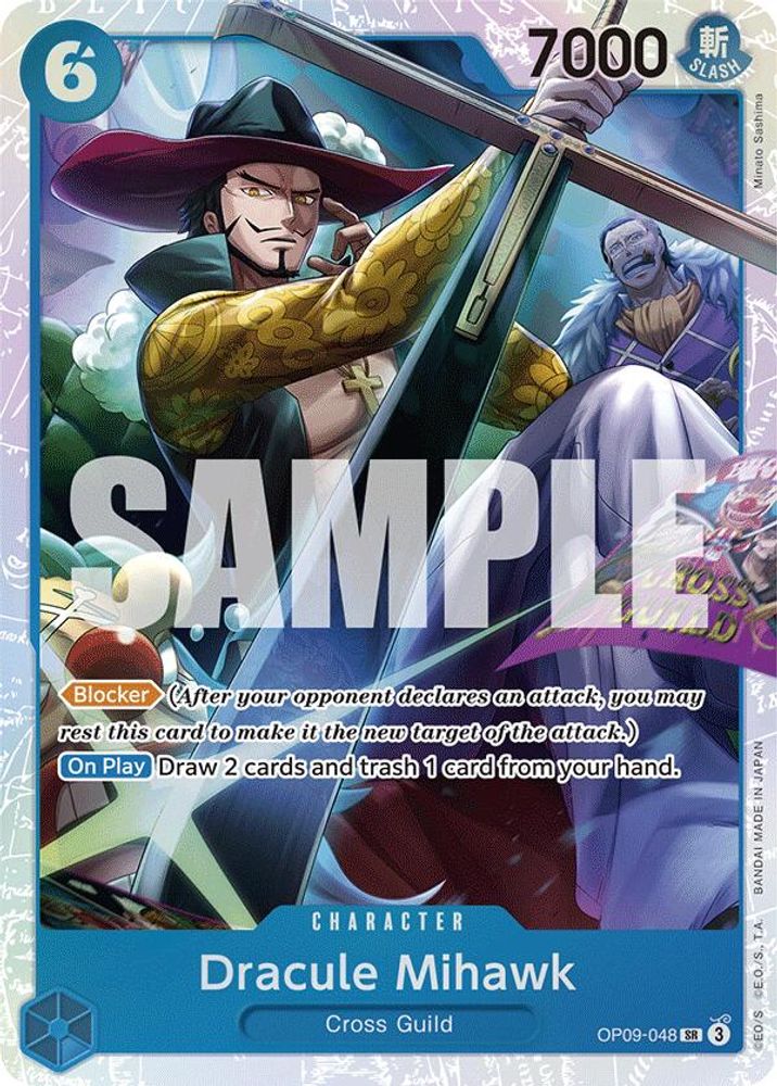 Dracule Mihawk [Foil] OP09-048 One Piece Card Game