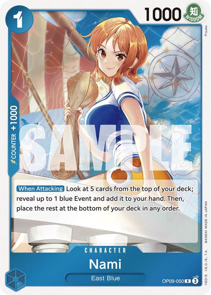 Nami [Foil] OP09-050 One Piece Card Game