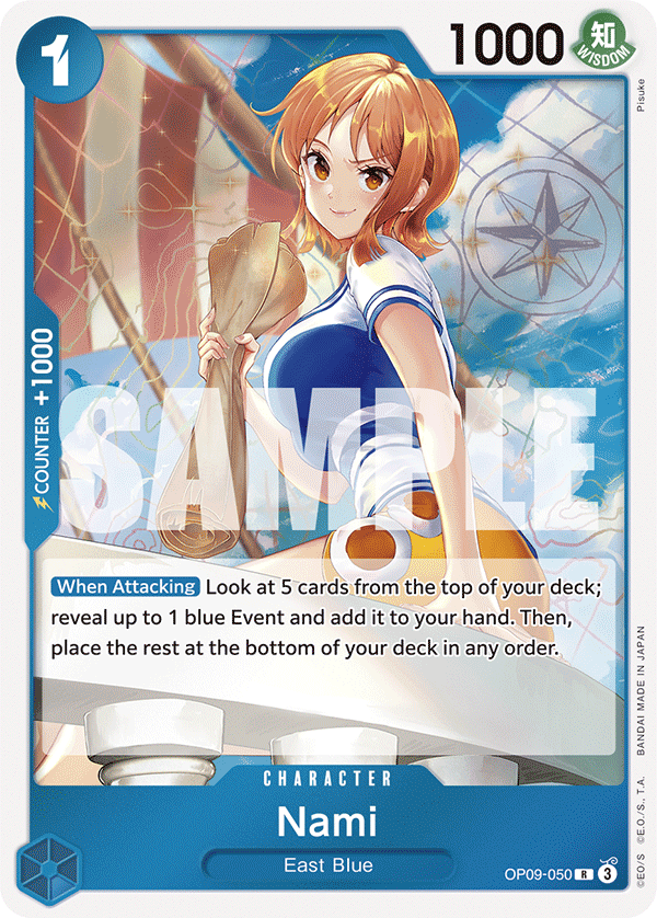 Nami [Let's Get Started] JP OP09-050 One Piece Card Game