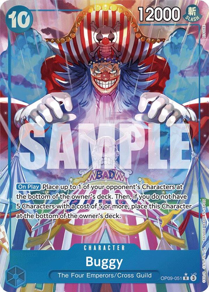Buggy [Alternate Art] OP09-051 One Piece Card Game