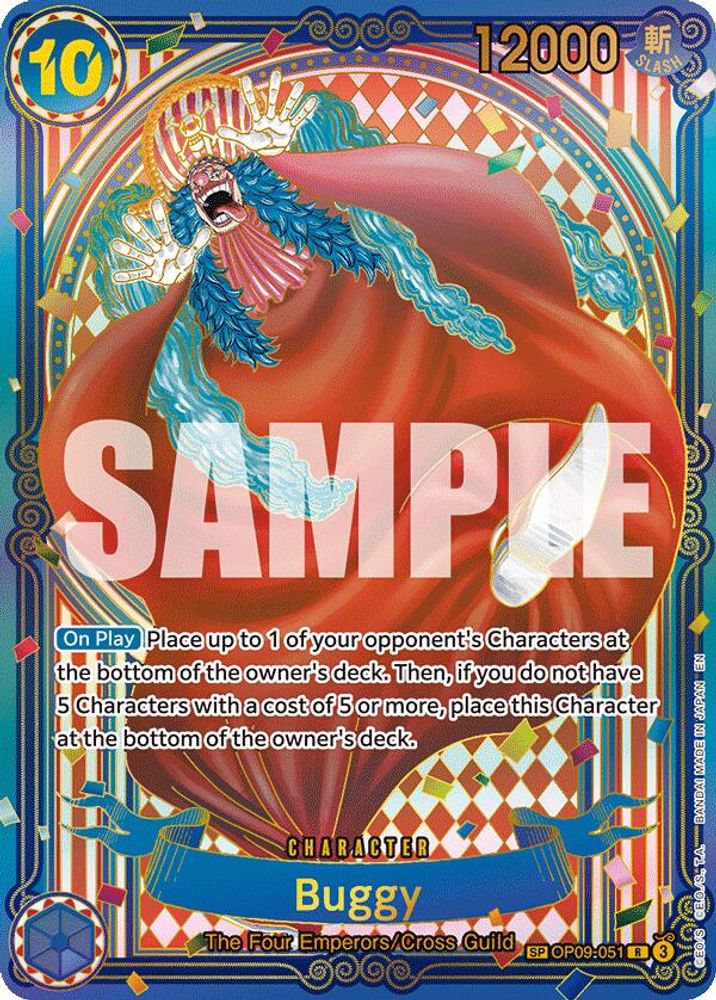 Buggy [SP Gold] OP09-051 One Piece Card Game