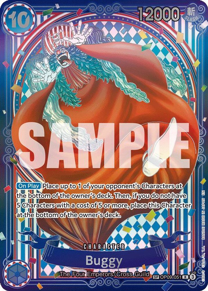 Buggy [SP Silver] OP09-051 One Piece Card Game