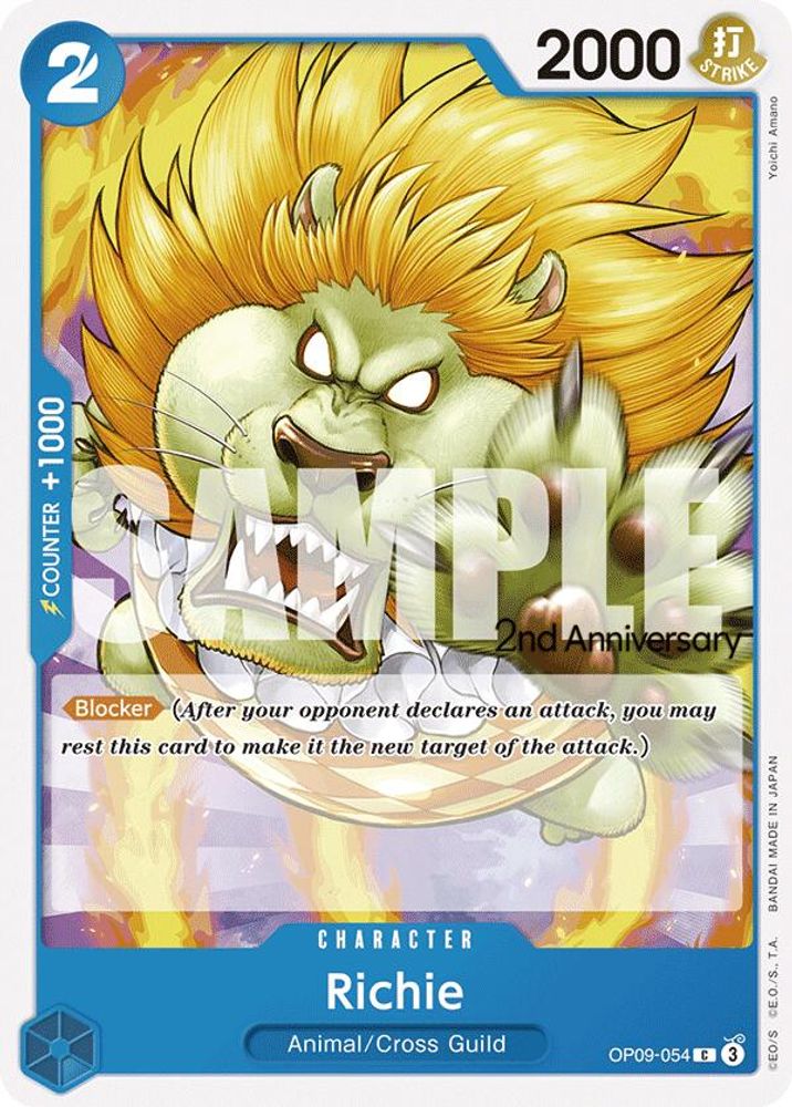 Richie [2nd Anniversary] OP09-054 One Piece Card Game