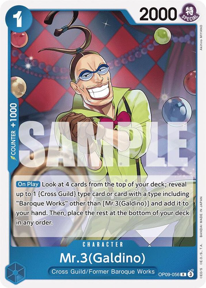 Mr.3(Galdino) [Galdino Foil] OP09-056 One Piece Card Game