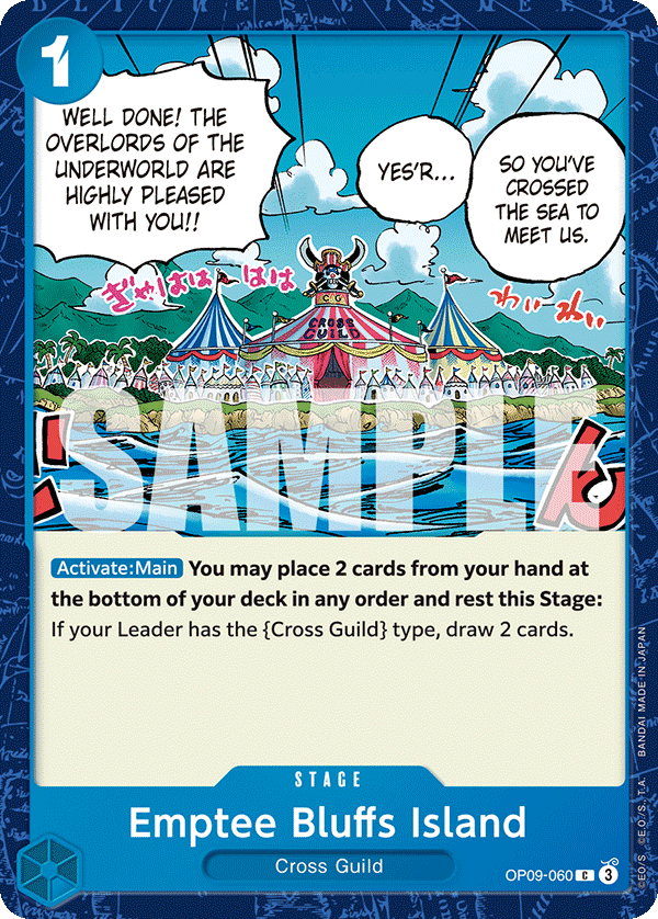 Emptee Bluffs Island OP09-060 One Piece Card Game