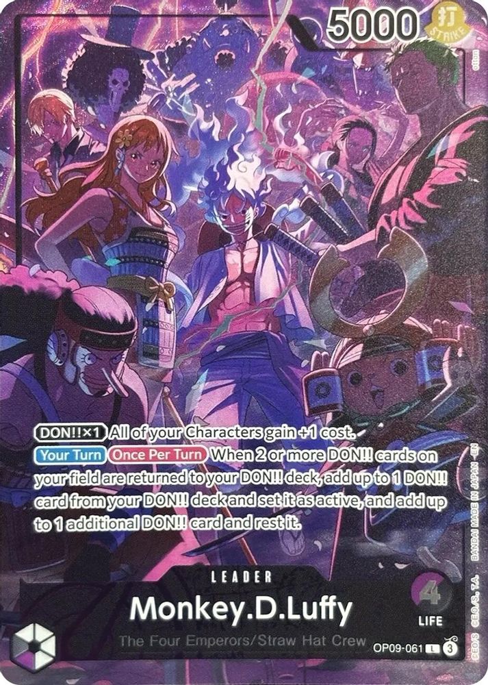 Monkey.D.Luffy [2nd Anniversary] OP09-061 One Piece Card Game