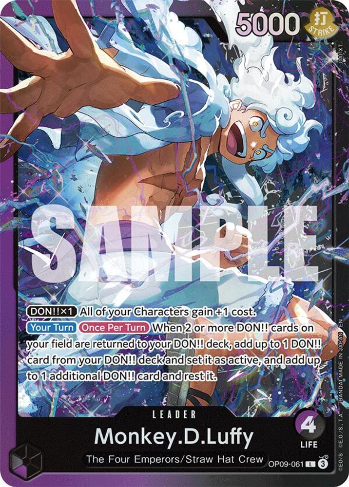 Monkey.D.Luffy [Foil] OP09-061 One Piece Card Game