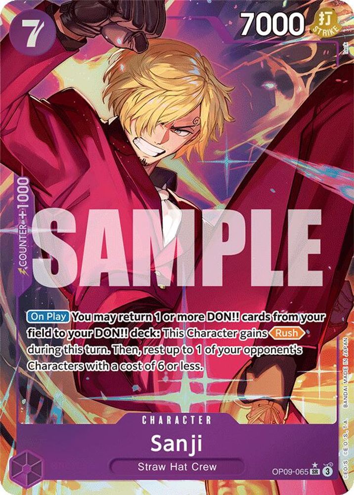 Sanji [Alternate Art] OP09-065 One Piece Card Game