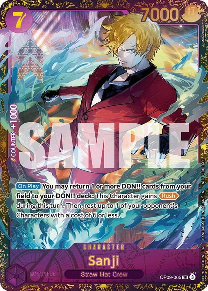 Sanji [Champiosnhip 25-26 Top 8] OP09-065 One Piece Card Game