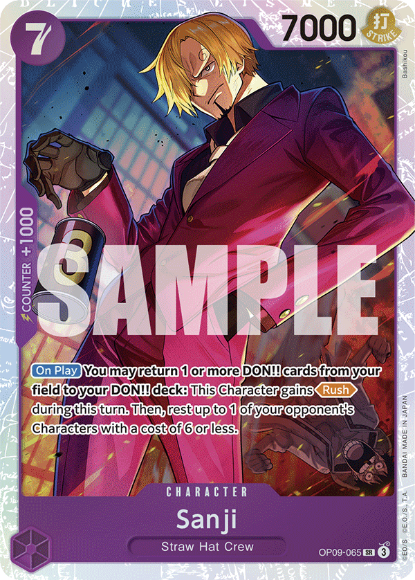 Sanji [Foil] JP OP09-065 One Piece Card Game