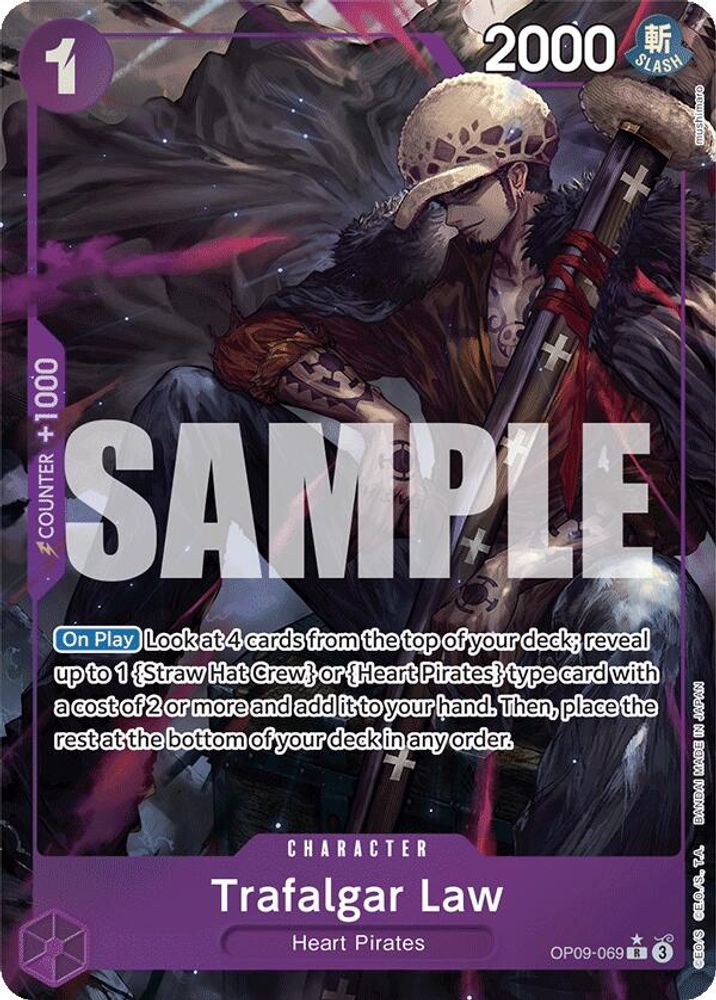 Trafalgar Law [Alternate Art] OP09-069 One Piece Card Game