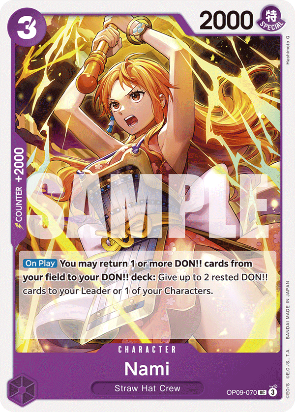 Nami [Best Selection] JP OP09-070 One Piece Card Game
