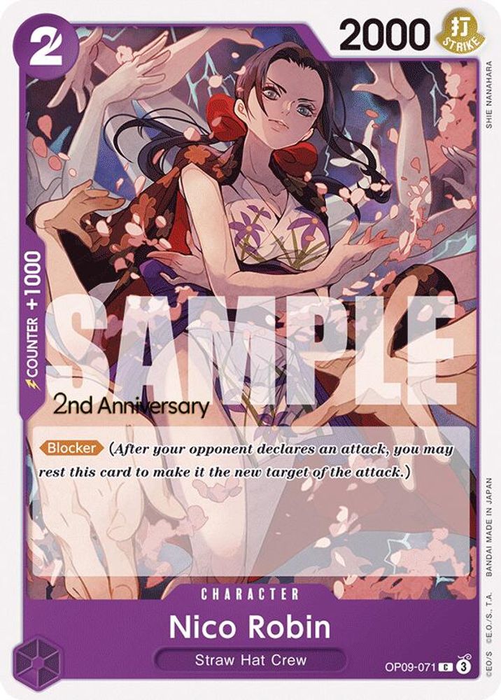 Nico Robin [2nd Anniversary] OP09-071 One Piece Card Game
