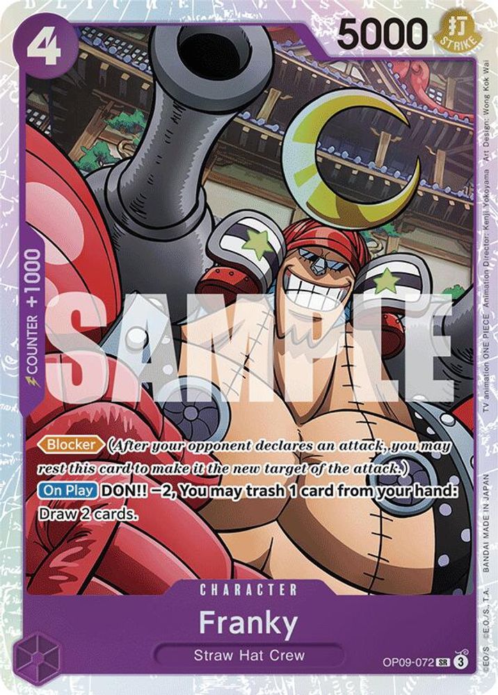 Franky [Foil] OP09-072 One Piece Card Game