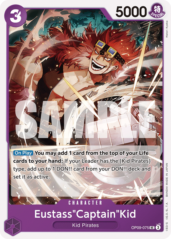 Eustass"Captain"Kid OP09-075 One Piece Card Game