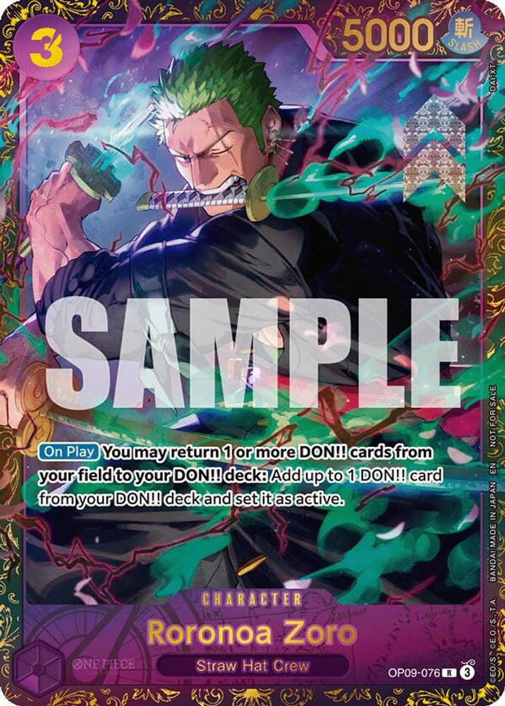 Roronoa Zoro [Championship 25-26] OP09-076 One Piece Card Game