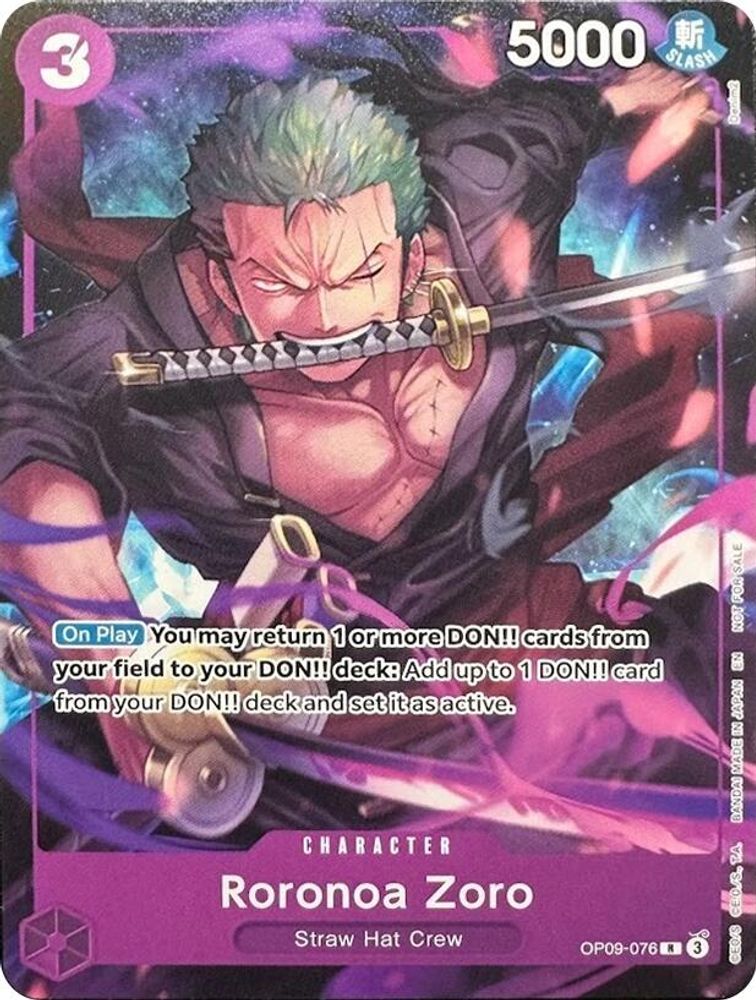 Roronoa Zoro [Welcome Pack Vol. 2] OP09-076 One Piece Card Game