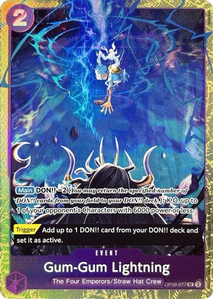 Gum-Gum Lightning [Best Selection Vol. 4] OP09-077 One Piece Card Game