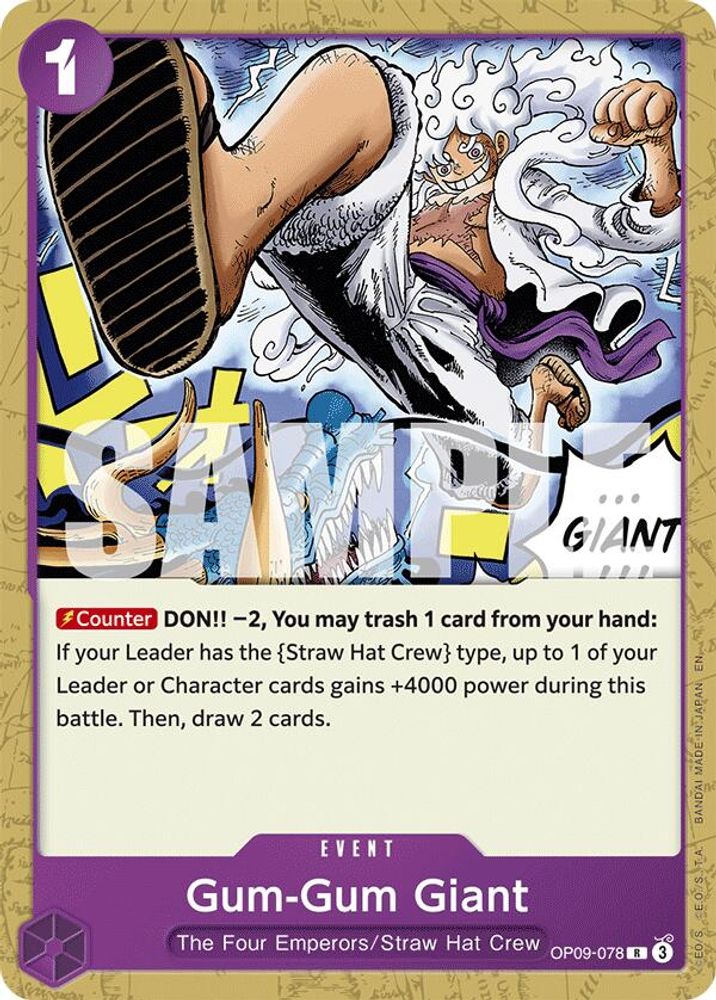 Gum-Gum Giant [Reprint] OP09-078 One Piece Card Game