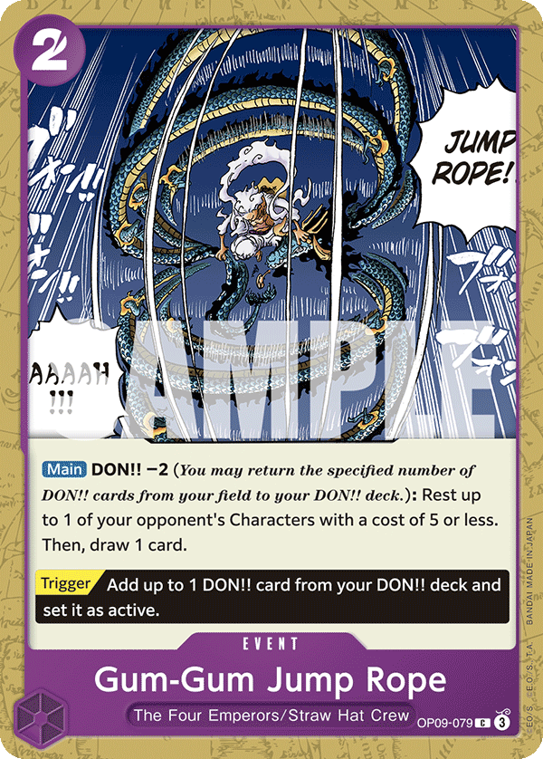 Gum-Gum Jump Rope OP09-079 One Piece Card Game