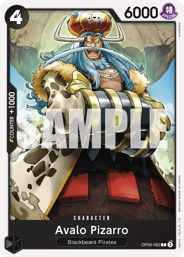 Avalo Pizarro OP09-082 One Piece Card Game