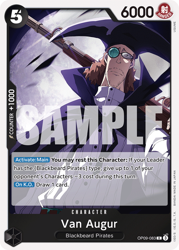 Van Augur [Foil] JP OP09-083 One Piece Card Game