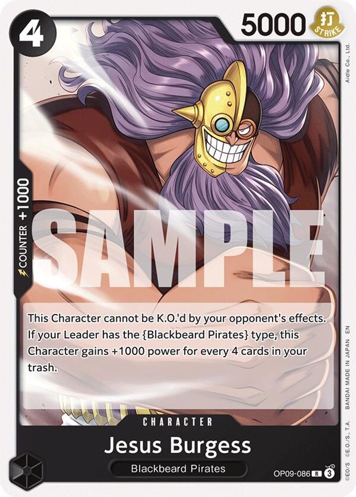 Jesus Burgess [Reprint] OP09-086 One Piece Card Game