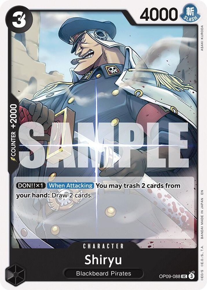 Shiryu [Reprint] OP09-088 One Piece Card Game