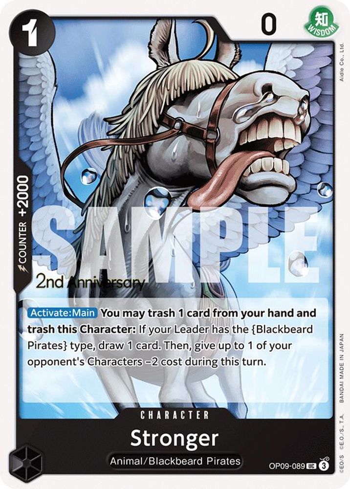 Stronger [2nd Anniversary] OP09-089 One Piece Card Game