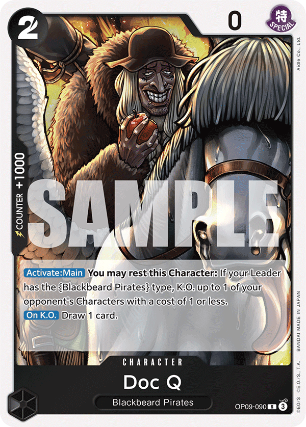 Doc Q [Foil] JP OP09-090 One Piece Card Game