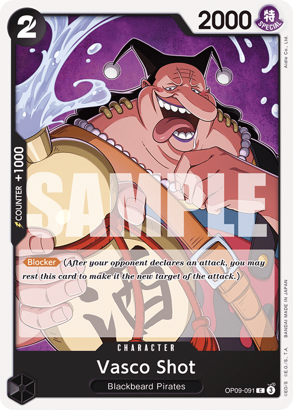 Vasco Shot OP09-091 One Piece Card Game