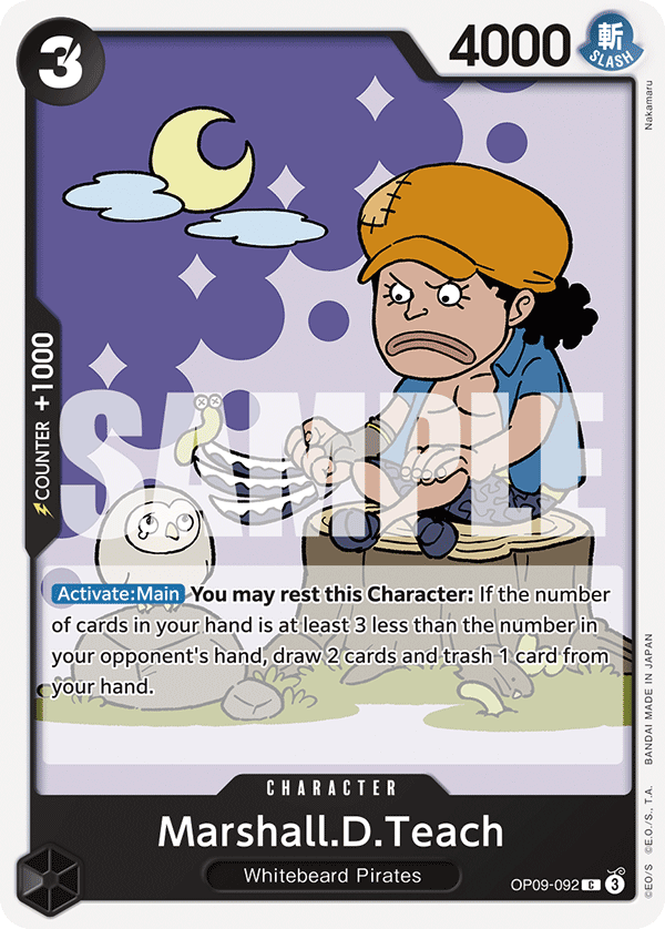 Marshall.D.Teach OP09-092 One Piece Card Game