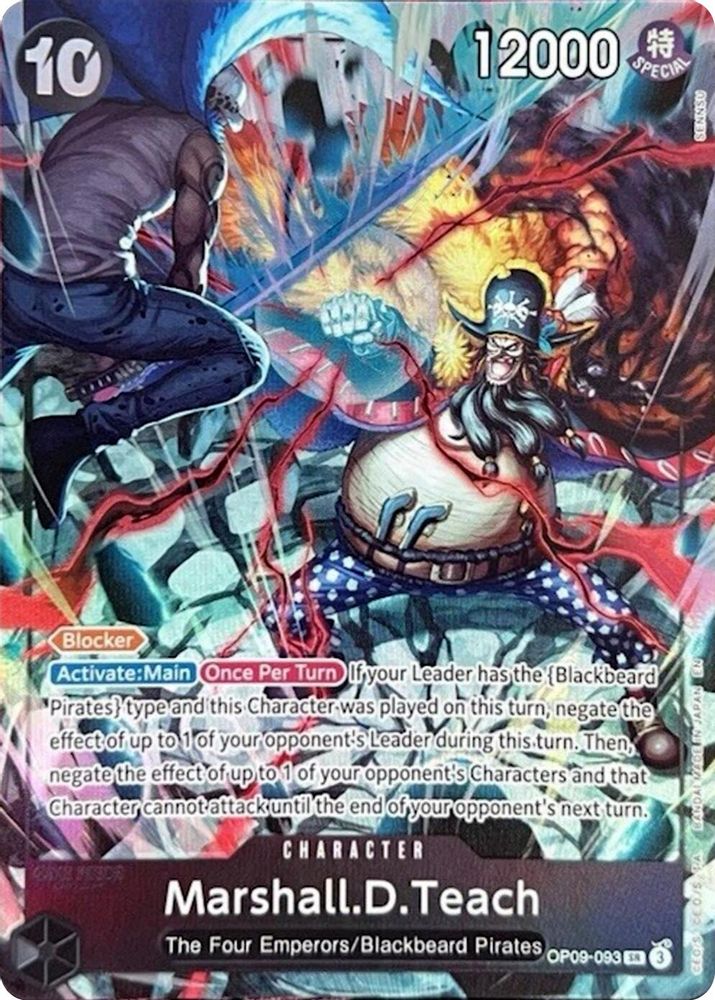Marshall.D.Teach [2nd Anniversary] OP09-093 One Piece Card Game