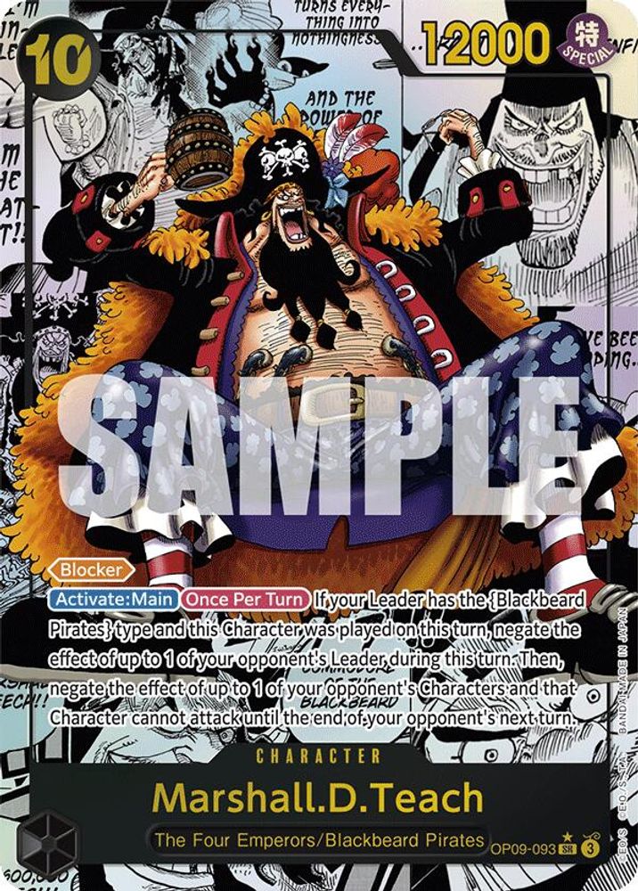 Marshall.D.Teach [Manga] OP09-093 One Piece Card Game
