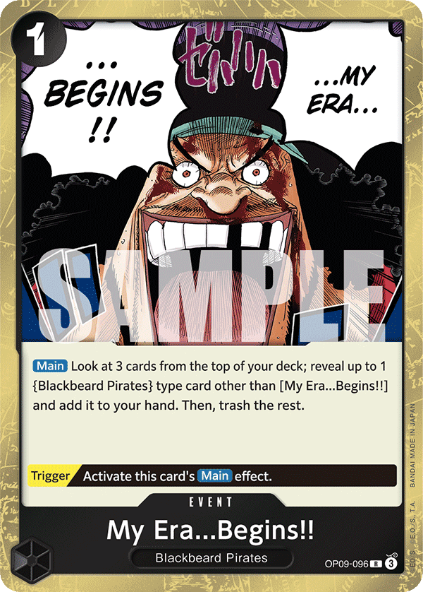 My Era...Begins!! OP09-096 One Piece Card Game