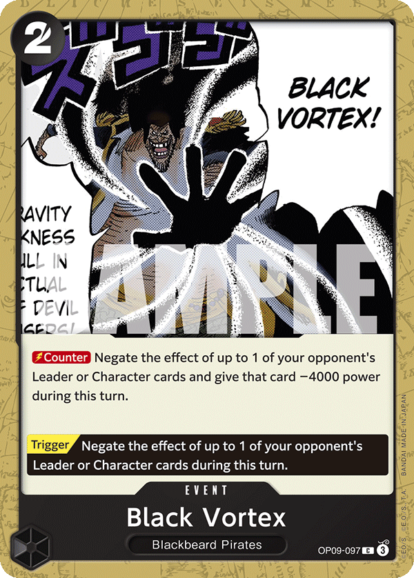 Black Vortex [PRB-02] OP09-097 One Piece Card Game