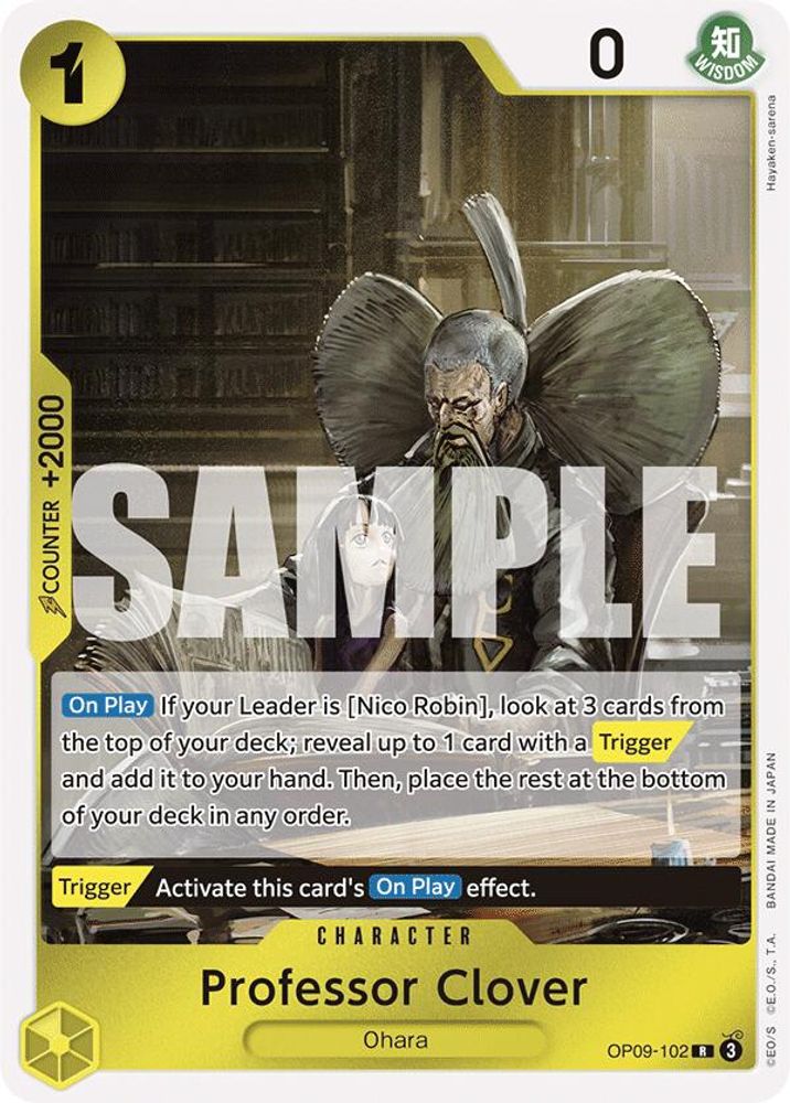 Professor Clover [Foil] OP09-102 One Piece Card Game