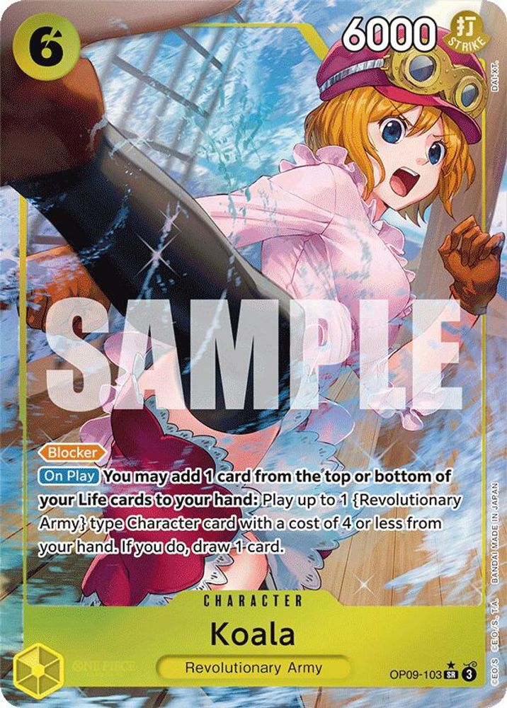 Koala [Alternate Art] OP09-103 One Piece Card Game