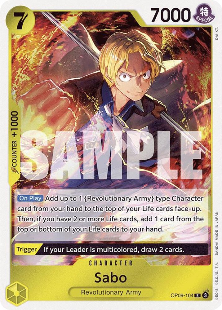 Sabo [Foil] OP09-104 One Piece Card Game