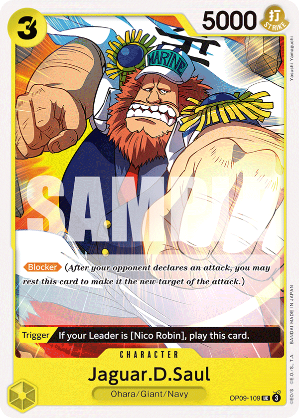 Jaguar.D.Saul OP09-109 One Piece Card Game