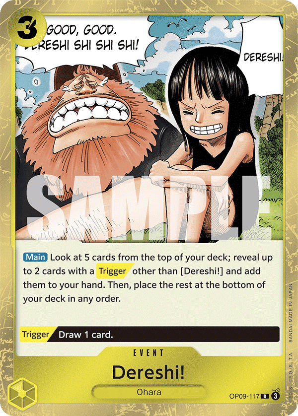 Dereshi! [Foil] JP OP09-117 One Piece Card Game