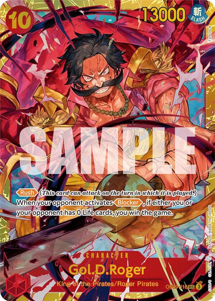Gol.D.Roger [Foil] OP09-118 One Piece Card Game