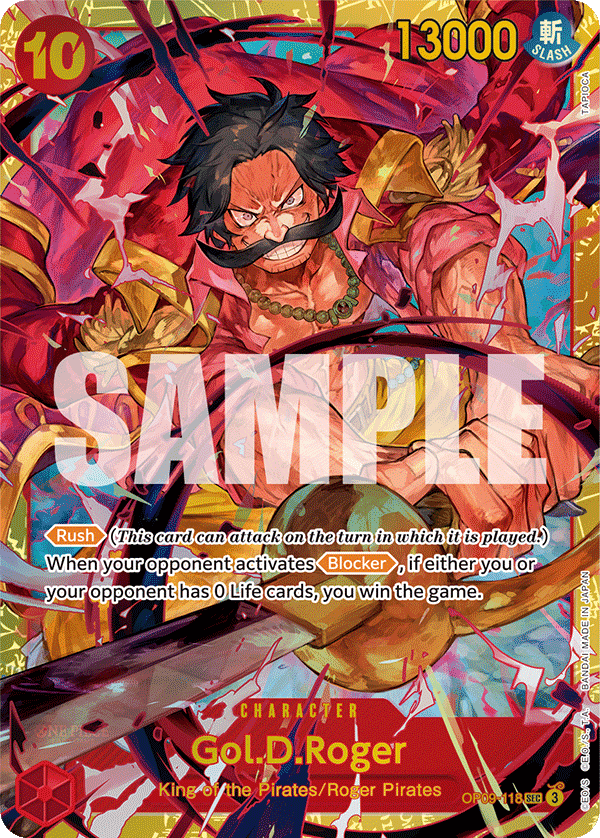 Gol.D.Roger [Wanted] JP OP09-118 One Piece Card Game