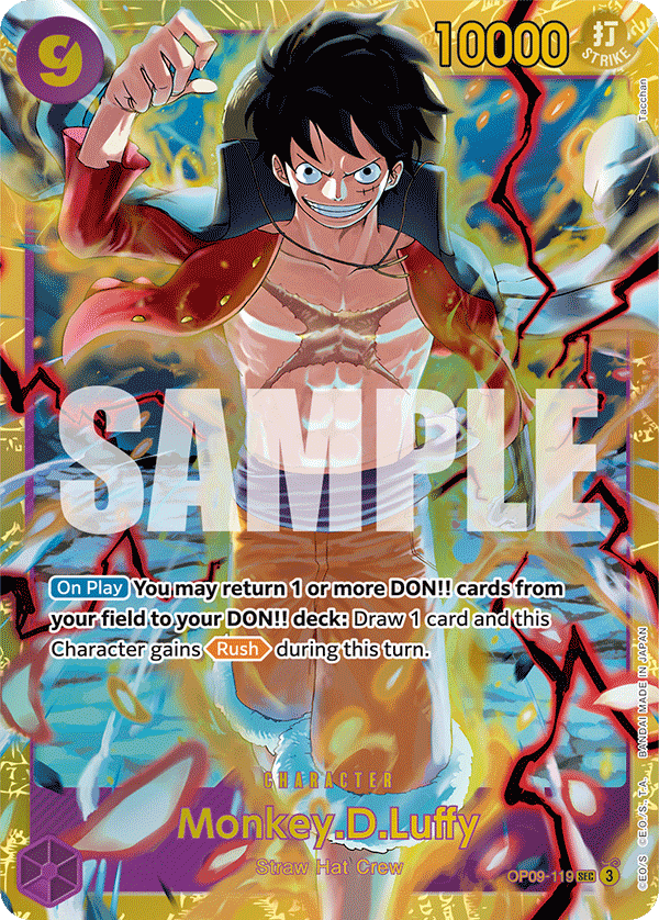 Monkey.D.Luffy [SP] JP OP09-119 One Piece Card Game