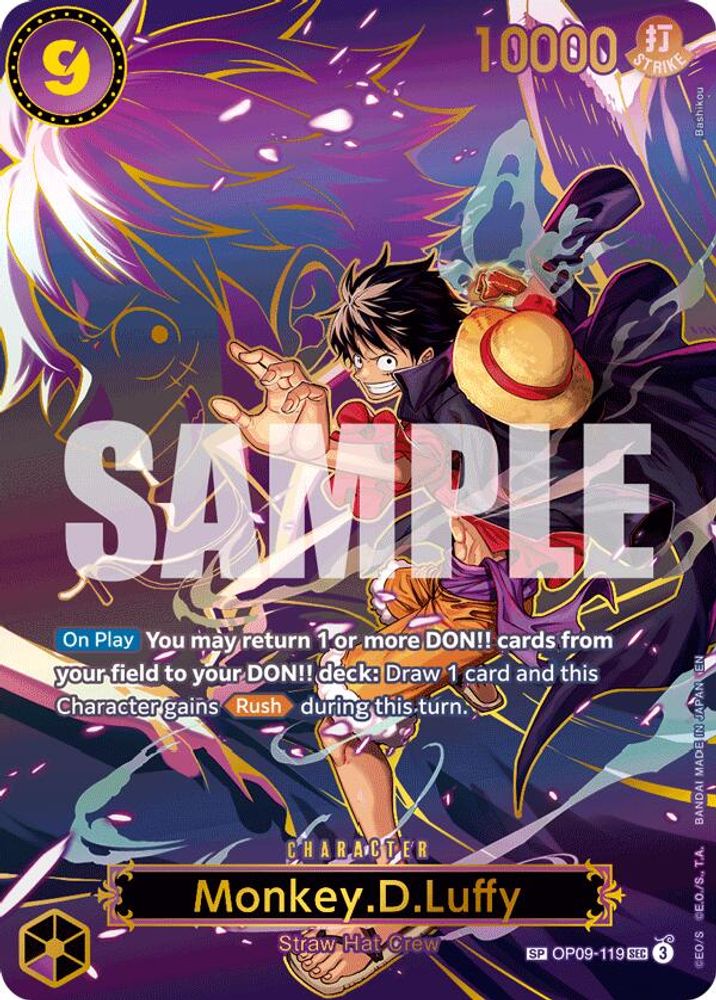 Monkey.D.Luffy [SP] OP09-119 One Piece Card Game